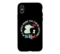 In World Where You Can Be Anything Be Kind Elephant Umbrella Case for iPhone X/XS