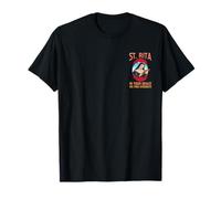 In your grace we find strength. St Rita of Cascia T-Shirt