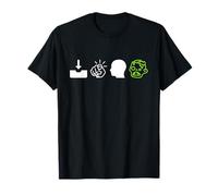 in Your Head Zombie Rebus Funny Halloween Riddle Puzzle T-Shirt