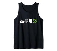 in Your Head Zombie Rebus Funny Halloween Riddle Puzzle Tank Top