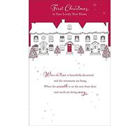in Your Lovely New Home Foil Finished 1st Christmas Card