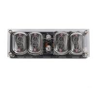 IN12 Nixie Clock Glow Tube with LED Lamp Tube Module, Retro Style Clock Featuring Anti Poisoning Cycle and RGB Breathing Light Effect