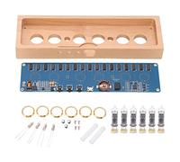IN14 Glow Tube Clock Assembly Glass Pipes Wood Enclosure Module Lights Set USB DC 12V 1A