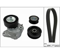 INA 529 0034 10 V Ribbed Belt Set Fits Mercedes C-Class Clc-Class Clk Cls Sl Slk
