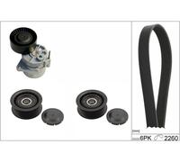 INA 529 0115 10 V Ribbed Belt Set Fits Mercedes C-Class Clc-Class Clk E-Class 3