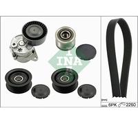 INA 529 0115 22 V Ribbed Belt Set Fits Mercedes Sprinter 3 5-T 3-T Viano Vito
