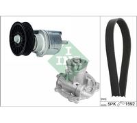 INA 529 0161 31 Water Pump + V-Ribbed Belt Kit for AUDI,VW