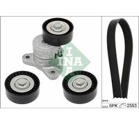 INA 529 0191 10 V Ribbed Belt Set Fits Citroën Mitsubishi Peugeot 4007 C-Crosser