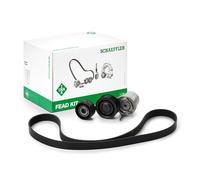 Drive Belt Kit fits SMART FORTWO 9 2014 on M281.910 Set INA 117507306R Quality