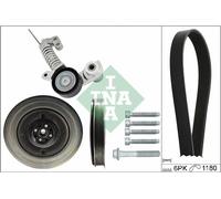 INA 529 0374 21 V Ribbed Belt Set Fits Volvo S60 S80 S90 V40 V60 V70 V90 Xc40