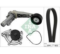INA 529 0504 30 Water Pump + V-Ribbed Belt Kit