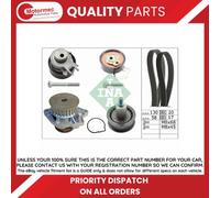 Genuine INA 530053830 Timing Belt and Water Pump Kit for Seat Skoda VW