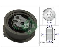 INA 531 0851 10 Tensioner Pulley, timing belt OE REPLACEMENT