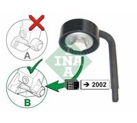 INA 531079010 V-Ribbed Belt Tensioner Pulley Replacement For BMW Land Rover Opel