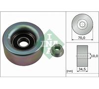 INA 532 0590 10 Deflection / Guide Pulley, v-ribbed belt