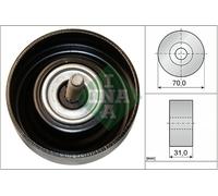 INA 532 0614 10 Deflection / Guide Pulley, v-ribbed belt
