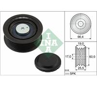 INA 532 0642 10 Deflection/Guide Pulley, V-ribbed belt for HYUNDAI,KIA