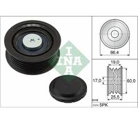 INA 532 0642 10 V Ribbed Belt Tensioner Pulley Fits Hyundai Kia Accent Carens