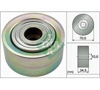 INA 532 0787 10 Deflection/Guide Pulley, V-ribbed belt for MERCEDES-BENZ