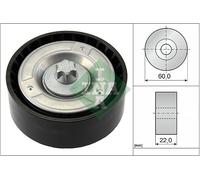INA 532 0798 10 Deflection/Guide Pulley, V-ribbed belt for INFINITI,MERCEDES-BEN