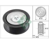 INA 532 0866 10 Deflection / Guide Pulley, v-ribbed belt