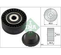 INA 532033110 V-Ribbed Belt Deflection/Guide Pulley Fits Opel Peugeot Vauxhall