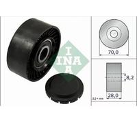 INA 532046810 Aux Belt Idler Pulley Guide Deflection Fits Audi A4 A5 A6 Tiguan