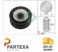 INA 532061910 V-Ribbed Belt Deflection/Guide Pulley Fits Alfa Romeo Fiat Jeep