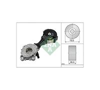 Aux Belt Tensioner fits CITROEN C4 PICASSO 1.6 2008 on Drive V-Ribbed INA 120453
