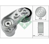 Aux Belt Tensioner fits BMW M4 F82, F83 3.0 14 to 20 S55B30A Drive V-Ribbed INA
