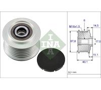 INA 535 0052 10 Overrunning Alternator Pulley Fits Volvo VW California Lt 28-35