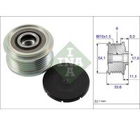 Overrunning Alternator Pulley fits FORD GALAXY Mk2 TDCi 2.0D 2.2D 06 to 15 INA
