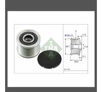Alternator clutch pulley 535 0086 10 INA for MERCEDES-BENZ C-CLASS T-Model CLK