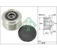 INA 535 0296 10 Alternator Freewheel Clutch