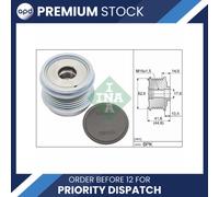 INA 535 0343 10 Alternator Freewheel Clutch