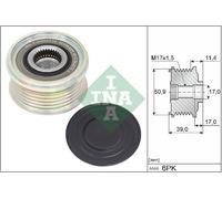 Alternator Freewheel Clutch Schaeffler INA 535 0358 10 for MAZDA
