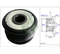 INA 535019610 Over-Running Alternator Pulley