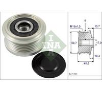 Alternator clutch pulley 535 0228 10 INA for OPEL CHEVROLET
