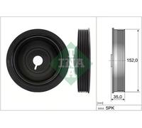 INA 544 0054 10 Crankshaft pulley