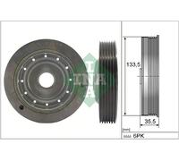 INA 544 0091 10 Crankshaft pulley
