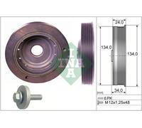 INA 544 0091 20 Crankshaft Belt Pulley Set Fits Renault 19 Clio Kangoo Grand
