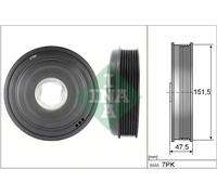 INA 544 0136 10 Belt Pulley, crankshaft for NISSAN,OPEL,RENAULT,VAUXHALL