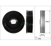 INA 544 0187 10 Crankshaft Pulley Fits Mercedes Nissan Opel Renault Vauxhall +2
