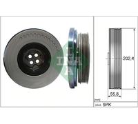INA 544 0603 10 Crankshaft Pulley Fits Mercedes C-Class Cls E-Class Glc Gle Polo