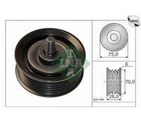 V-belt pulley Metal 532 0744 10 INA for KIA HYUNDAI