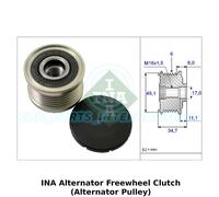 INA Alternator Freewheel Clutch (Alternator Pulley) - 535 0139 10 - OE Quality