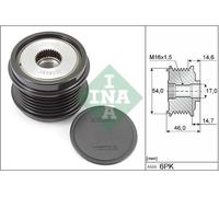 INA 535 0308 10 Alternator Freewheel Clutch