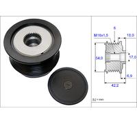 INA 535018810 Over-Running Alternator Pulley