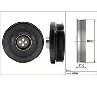 INA 544 0130 10 Crankshaft pulley