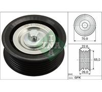 INA Drive Belt Deflection Pulley for Fiat Grande Punto 1.9 Oct 2005 to Present